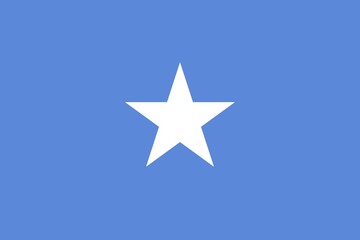 Flag of Somalia, Vector illustration