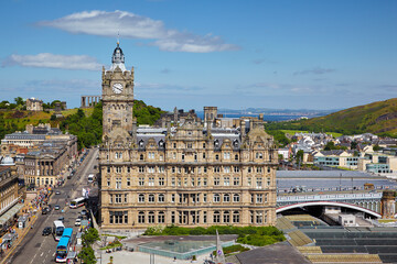 The Balmoral Hotel (North British Hotel), the famous landmark in Edinburgh, Scotland