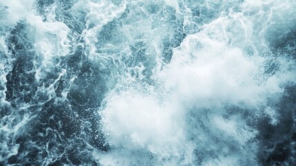 Waterfall Panoramic view. Traveling Vacation and travel in summer white powder on background