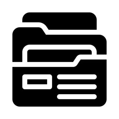 Fototapeta premium digital notes glyph icon