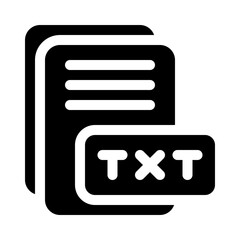 digital notes glyph icon