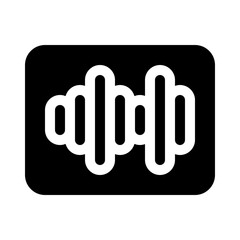 digital notes glyph icon