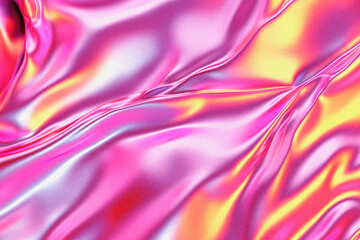 Obraz premium Iridescent Pink Liquid Holographic Background