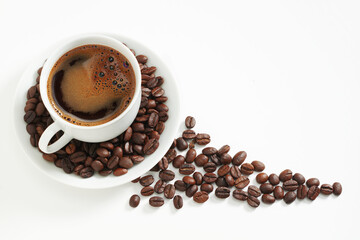 Coffee and beans