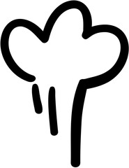 Emphasis . Hand drawn vector isolated set.