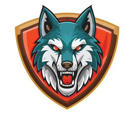 Vector Wolf Esport Gaming Mascot Logo for Competitive Teams, Streamers, and Gaming Brand Identity