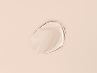 texture gel serum on beige background