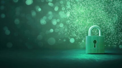 Security Data Encryption Secure communication channel visualized with encrypted data packets, digital network background, representing secure online communication