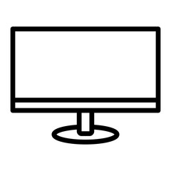 Monitor Vector Line Icon Design