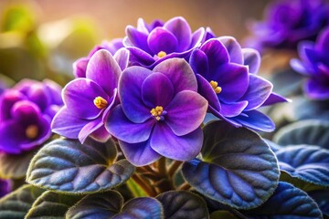 Beautiful, high-resolution watercolor African violet PNG clipart. Ideal for floral designs and illustrations.