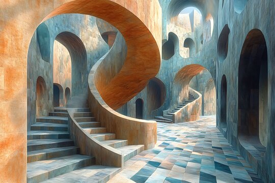 Escheresque journey, impossible objects, tessellations 