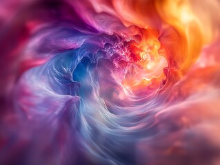 Obraz premium Illusionary transitions, dynamic color shifts 