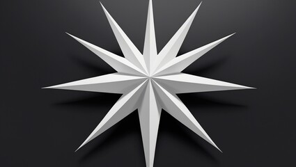 Obraz premium black and white star