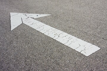Fototapeta premium Arrow on a road