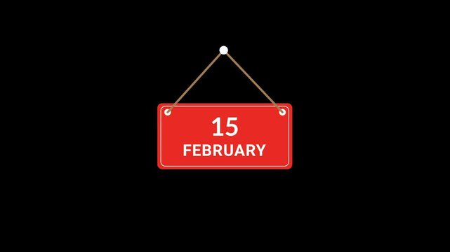 15 February Hanging Signboard Animation 