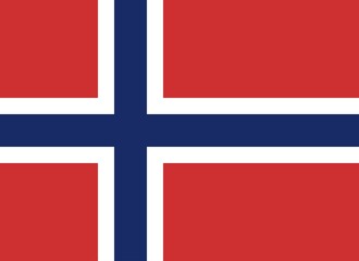 Flag of Norway, Vector illustration