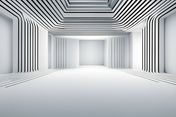 Minimalist abstract wallpaper as symbol for virtual reality, AI generated