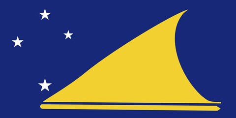Flag of Tokelau, Vector illustration