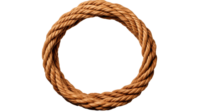 Lasso rope isolated on transparent background