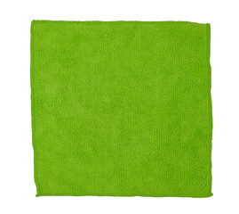 Universal cleaning cloth for office equipment and electronics. Soft green yellow color monitor cleaning cloth.