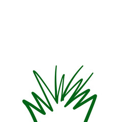 Grass doodle sketch style
