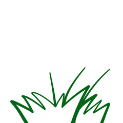 Grass doodle sketch style
