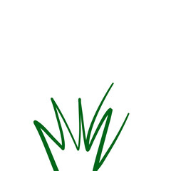 Grass doodle sketch style

