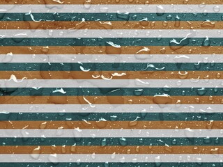 Water drops on metallic surface