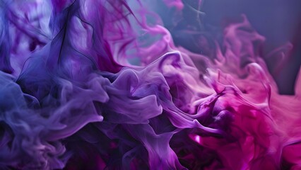 Fototapeta premium Abstract art of grey and magenta liquid smoke in dynamic motion, AI generated