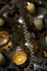 Festive decoration with candles