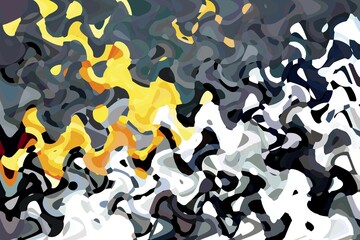 Colour stains, wave pattern, digital art, Canada, North America