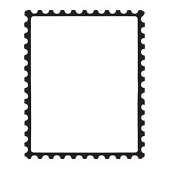 Blank Postage Stamp Vector Illustration