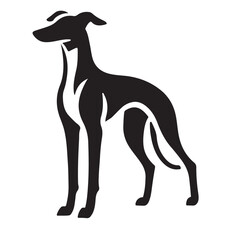 Elegant Greyhound Silhouette Logo for Pet Related Businesses