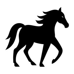 horse silhouette vector design