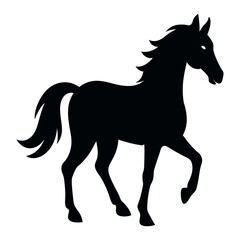 a horse silhouette vector design