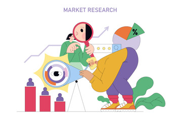 Obraz premium Career Change. Flat Vector Illustration