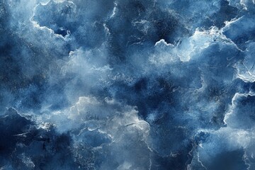 Abstract blue watercolor texture, swirling clouds. Ideal for backgrounds, adding depth and mood to designs.