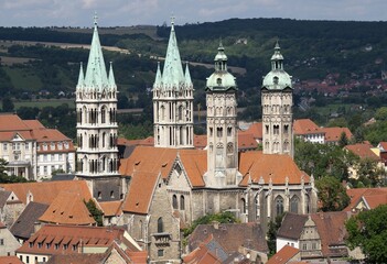 Obraz premium Cathedral of St. Peter and St. Paul, Naumburg, Saxony-Anhalt, Germany, Europe