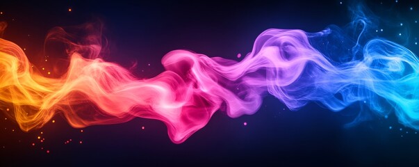 Vibrant Smoke Abstract Background
