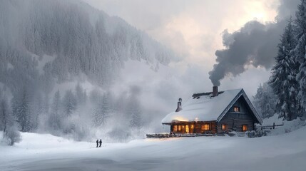 Winter Wonderland Cabin: A Cozy Escape in the Snowy Mountains