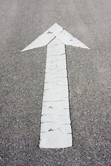 Arrow on a road