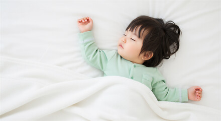 お昼寝する赤ちゃん