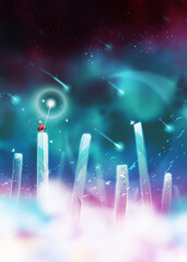 Inside the magical world illustration