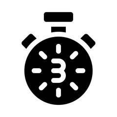 countdown glyph icon