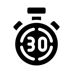 countdown glyph icon