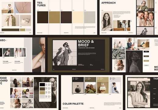 Mood and Brief Presentation Template Design Layout