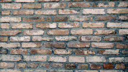 pattern old brick wall close up