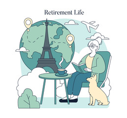 Life Moments. Flat Vector Illustration