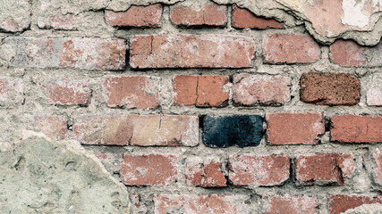 Fototapeta premium pattern old brick wall close up