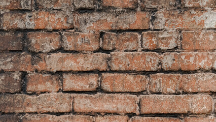 texture of old shabby brick wall